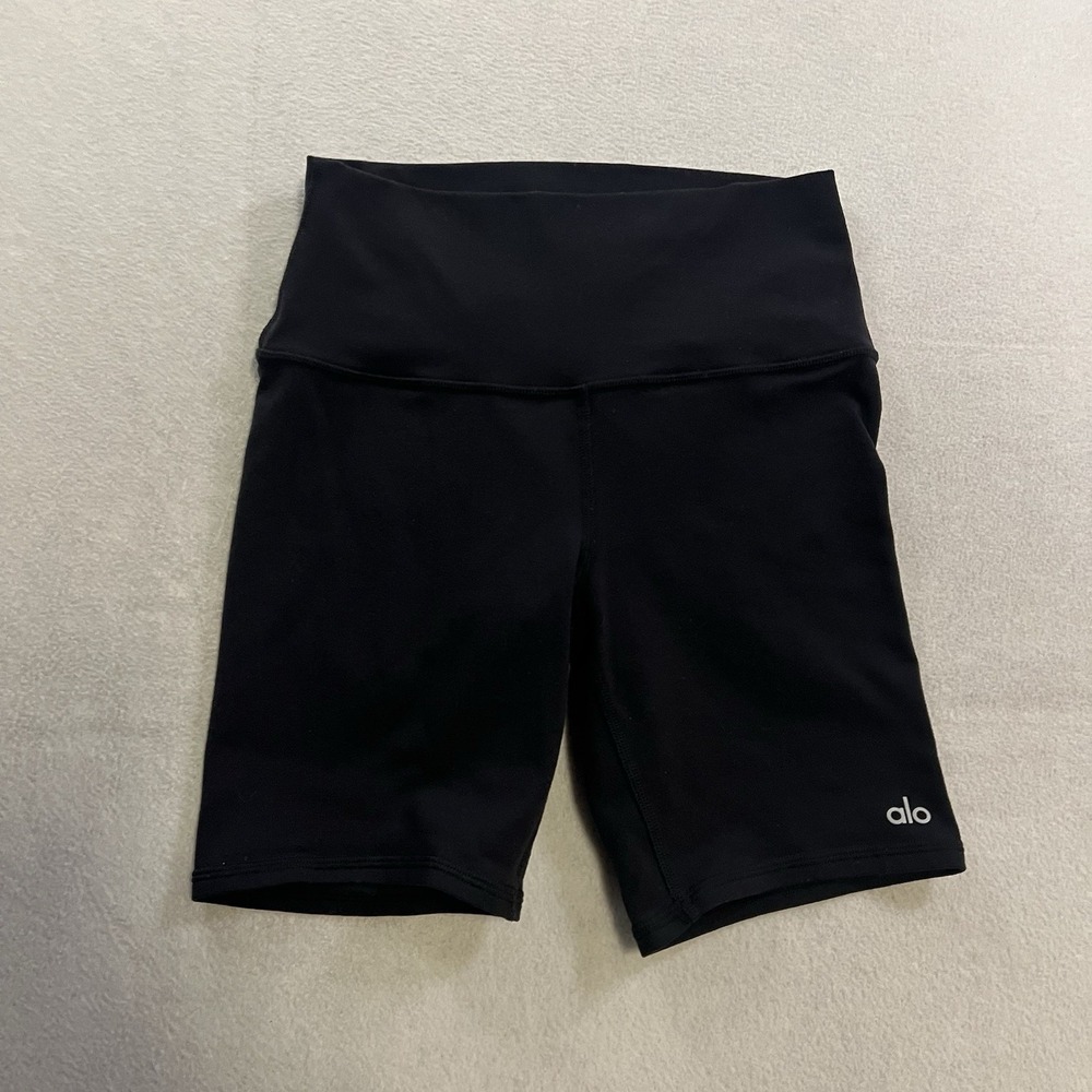 ALO Yoga Black Athletic Bike Shorts